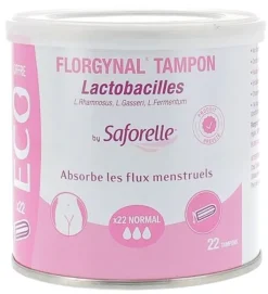 Florgynal tampon probiotique normal format éco Saforelle - boîte de 22 tampons