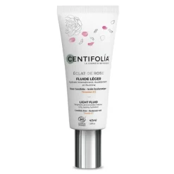 Fluide hydratant éclat de rose bio Centifolia - tube de 40 ml