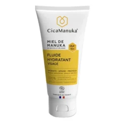 Fluide hydratant visage bio au miel de Manuka IAA15+ Cica Manuka - tube de 50ml