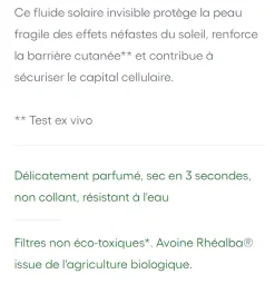 Fluide Invisible Protect SPF50+ A-Derma - tube de 40 ml