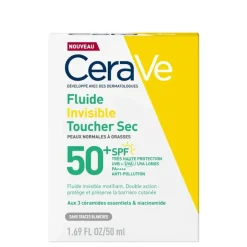 Fluide invisible toucher sec SPF50+ CeraVe - flacon de 50ml