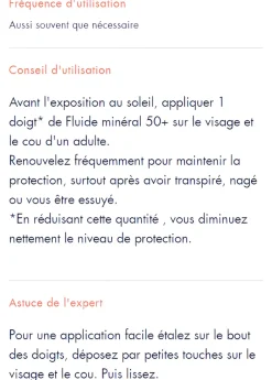 Fluide minéral SPF 50+ Avène - flacon de 40 ml
