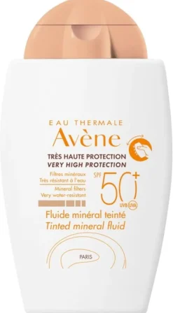 Fluide minéral teinté SPF50+ Avène - flacon de 40 ml