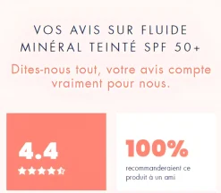 Fluide minéral teinté SPF50+ Avène - flacon de 40 ml