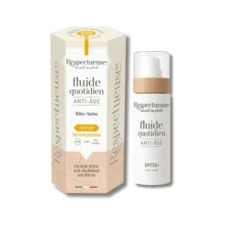 Fluide quotidien anti-âge SPF50+ Respectueuse - flacon de 30ml