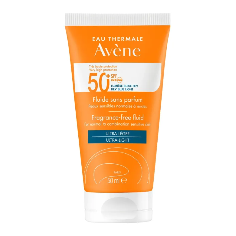 Fluide solaire sans parfum SPF 50+ Avène - flacon de 50 ml
