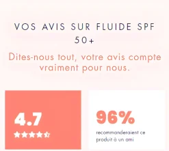 Fluide solaire SPF 50+ très haute protection Avène - tube de 50 ml