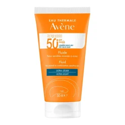 Fluide solaire SPF 50+ très haute protection Avène - tube de 50 ml
