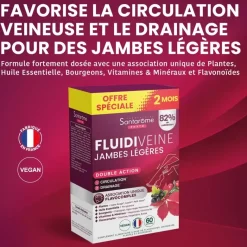 Fluidiveine Jambes légères triple action Santarome
