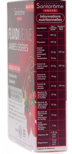 Fluidiveine Jambes légères triple action Santarome