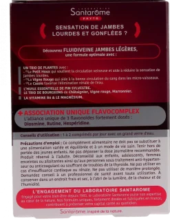 Fluidiveine Jambes légères triple action Santarome
