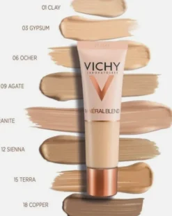 Fond de teint MinéralBlend Teinte n°18 Copper Vichy - tube de 30 ml