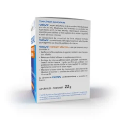 Forcapil Kératine+ Arkopharma - boîte de 60 gélules