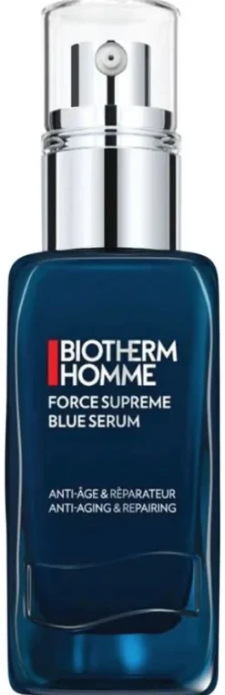 Force Suprême Sérum bleu anti-âge & réparateur homme Biotherm - flacon-pompe de 50 ml