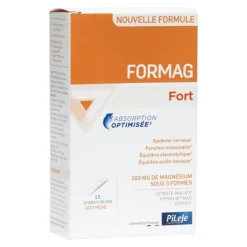 Formag Fort Pileje – magnésium goût pêche, 15 sticks