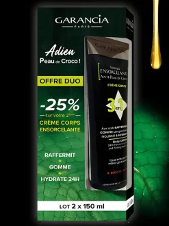 Formule Ensorcelante anti-peau de croco 3 en 1 Garancia - lot de 2x 150 ml