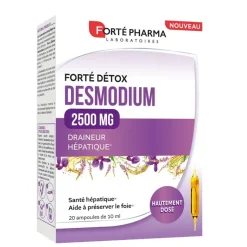 Forté détox desmodium 2500mg Forté Pharma - boite de 20 ampoules