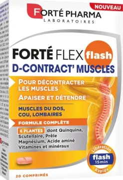 FortéFlex flash D-Contract' muscles Forté Pharma - boite de 20 comprimés