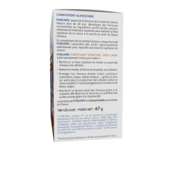 Fortifiant Kératine+ Forcapil Arkopharma - programme 3 mois 180 gélules