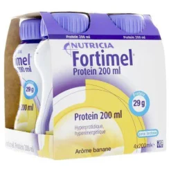 Fortimel protein goût banane Nutricia - 4 bouteilles de 200 ml