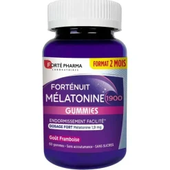 FortéNuit Mélatonine 1900 Gummies Forté Pharma - boîte de 60 gommes