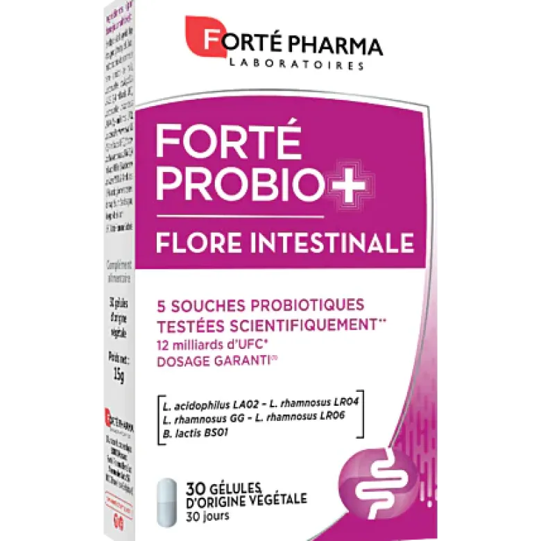 Forté Probio+ Flore intestinale Forté Pharma - boîte de 30 gélules