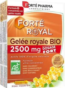 Forté Royal Gelée royale bio 2500 mg Forté Pharma - boîte de 20 ampoules