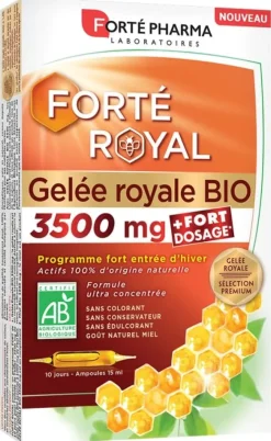 Forté Royal Gelée royale 3500 mg bio Forté Pharma - boîte de 10 ampoules