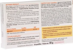 Forté Royal Pastilles gorge goût miel Forté Pharma - boîte de 24 pastilles