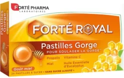 Forté Royal Pastilles gorge goût miel Forté Pharma - boîte de 24 pastilles