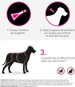 Frontline Tri-Act chiens 40-60 kg - 3 pipettes de 6 ml