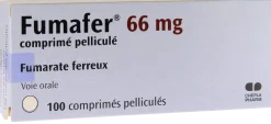 Fumafer 66mg comprimé pelliculé - boîte de 100 comprimés