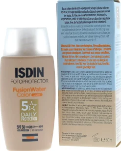 Fusion water color SPF 50 Fotoprotector Isdin - flacon de 50 ml