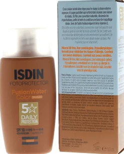 Fusion water color SPF 50 Fotoprotector Isdin - flacon de 50 ml