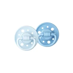Gaïa Sucette ronde caoutchouc naturel 0-6 mois Dodie - lot de 2 sucettes