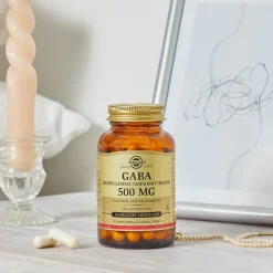 GABA (Acide Gamma-Aminobutyrique) 500 mg Solgar - boîte de 50 gélules végétales