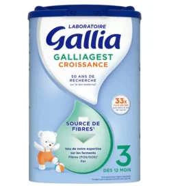 Galliagest Croissance Lait en poudre 3 dès 12 mois Gallia - pot de 800g
