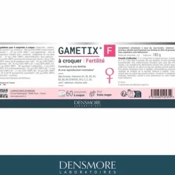 Gametix F fertilité Densmore - pot de 60 comprimés à croquer