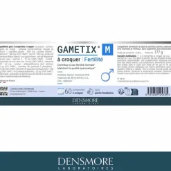 Gametix M fertilité Densmore - pot de 60 comprimés à croquer