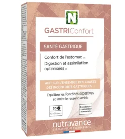 GastriConfort santé gastrique Nutravance - boite de 30 comprimés