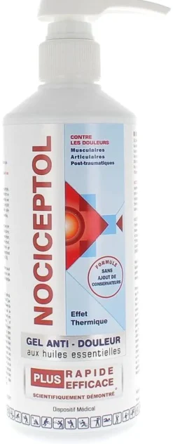 Gel anti-douleur aux huiles essentielles Nociceptol - flacon de 500 ml