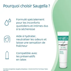 Gel antiseptique naturel intime Saugella – tube 30 ml