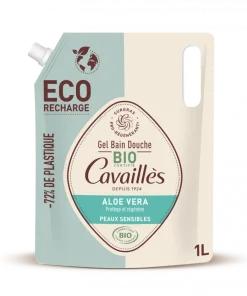 Gel bain douche BIO Aloe Vera Rogé Cavaillès - éco-recharge de 1L