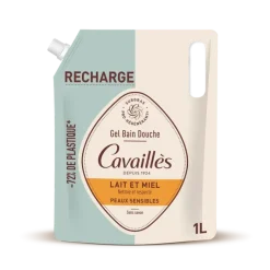 Gel bain douche lait et miel Rogé Cavaillès - éco-recharge de 1L