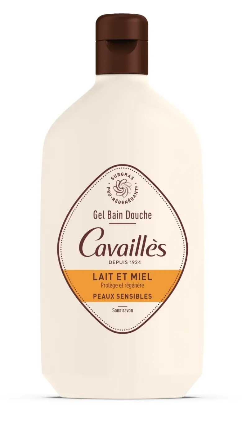 Gel bain douche lait et miel Rogé Cavaillès - flacon de 400ml