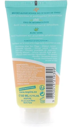 Gel-crème après-soleil naturel Respire - tube de 50 ml