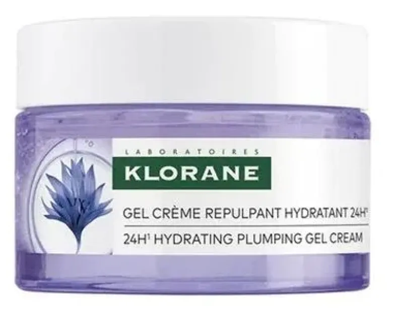 Gel crème repulpant hydratant au bleuet bio Klorane - pot de 50ml