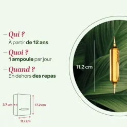 Gel d'Aloé vera bio Super Diet - boite de 20 ampoules de 10ml