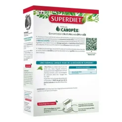 Gel d'Aloé vera bio Super Diet - boite de 20 ampoules de 10ml