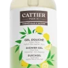 Gel douche Aloe Vera parfum Thé Matcha Yuzu bio Cattier - flacon-pompe de 1L